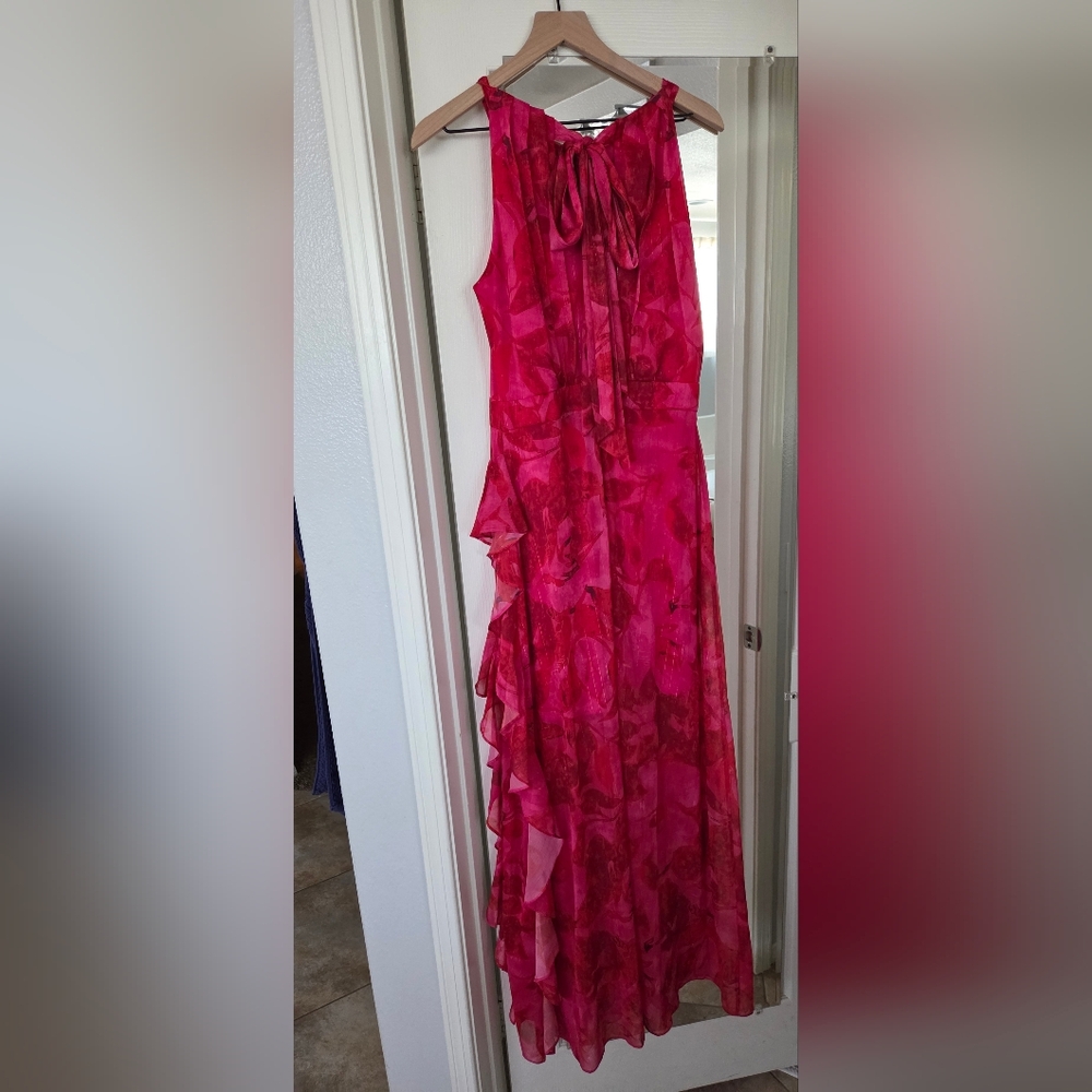 Betsy & Adam Fuchsia Asymmetrical Dress - Picture 8 of 9